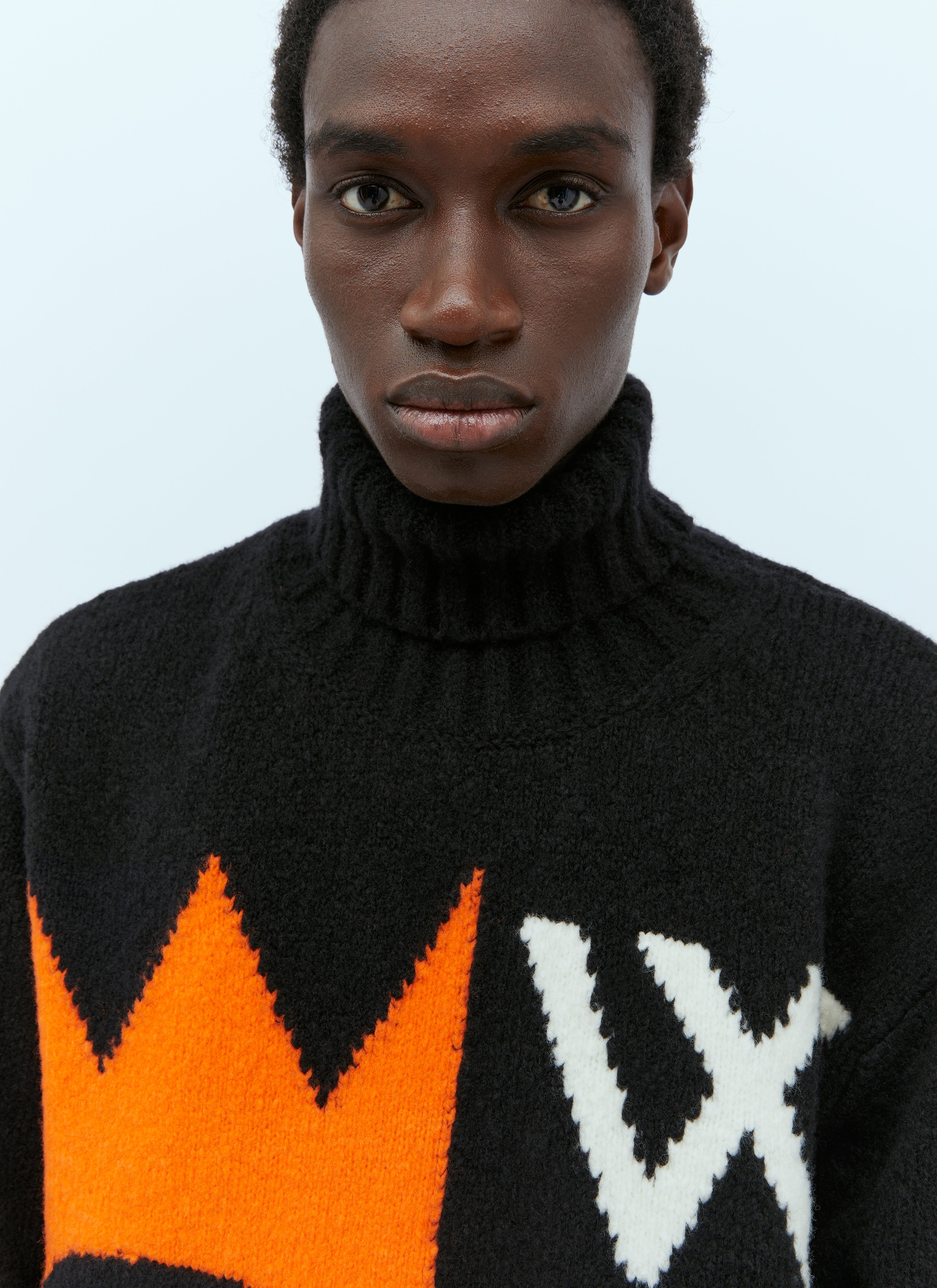 Walter Van Beirendonck Skull Knit Oversized Sweater | Man