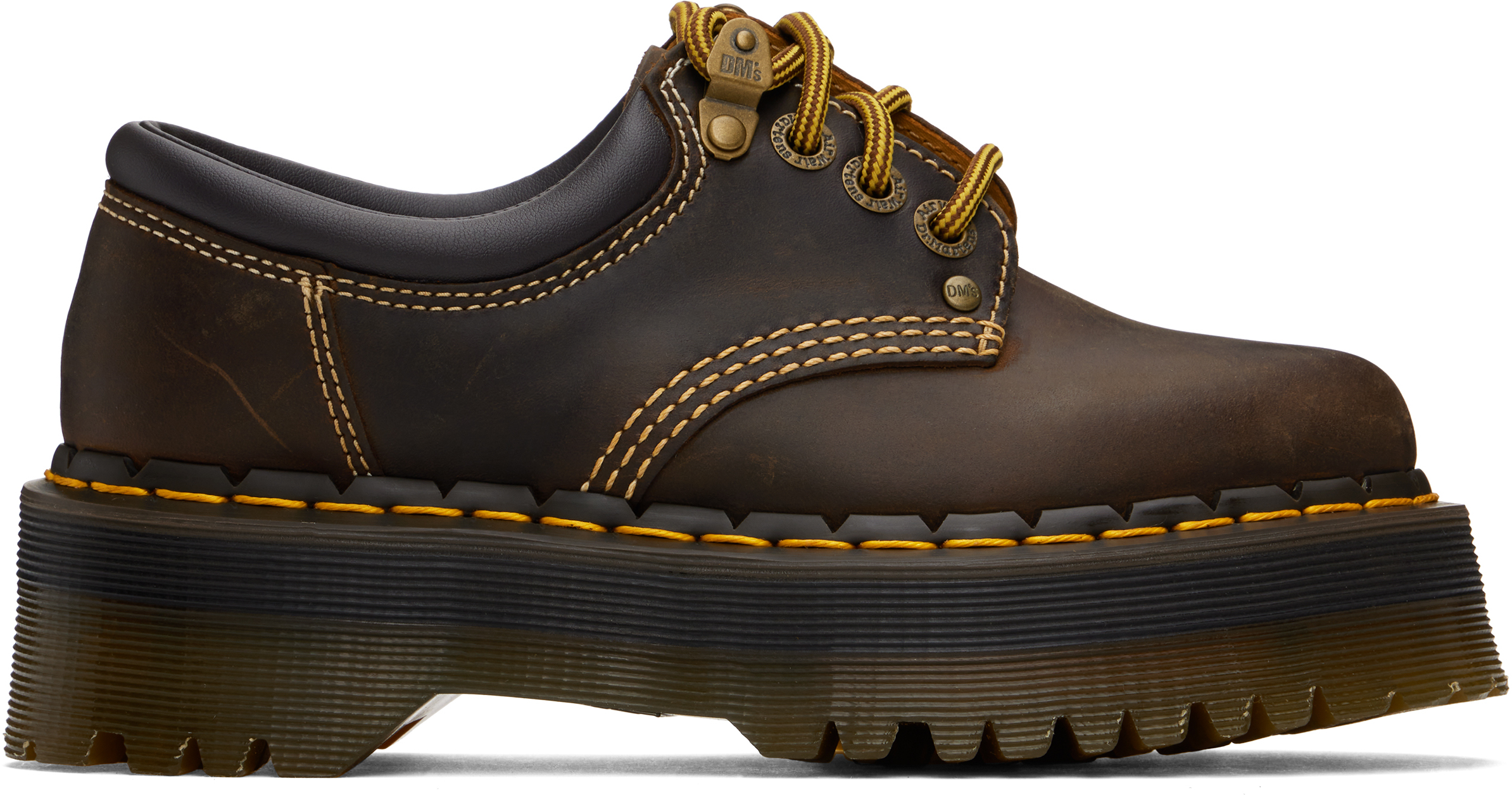 Dr. Martens Brown 8053 Arc Crazy Horse Leather Platform