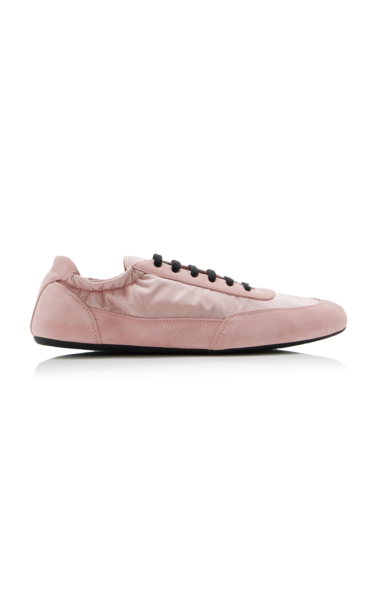 【関税&送料込】Prada Pink Re-Nylon And Suede Collapse Sneak Prada Women's' Collapse Re-Nylon And Suede Sneakers in Pink