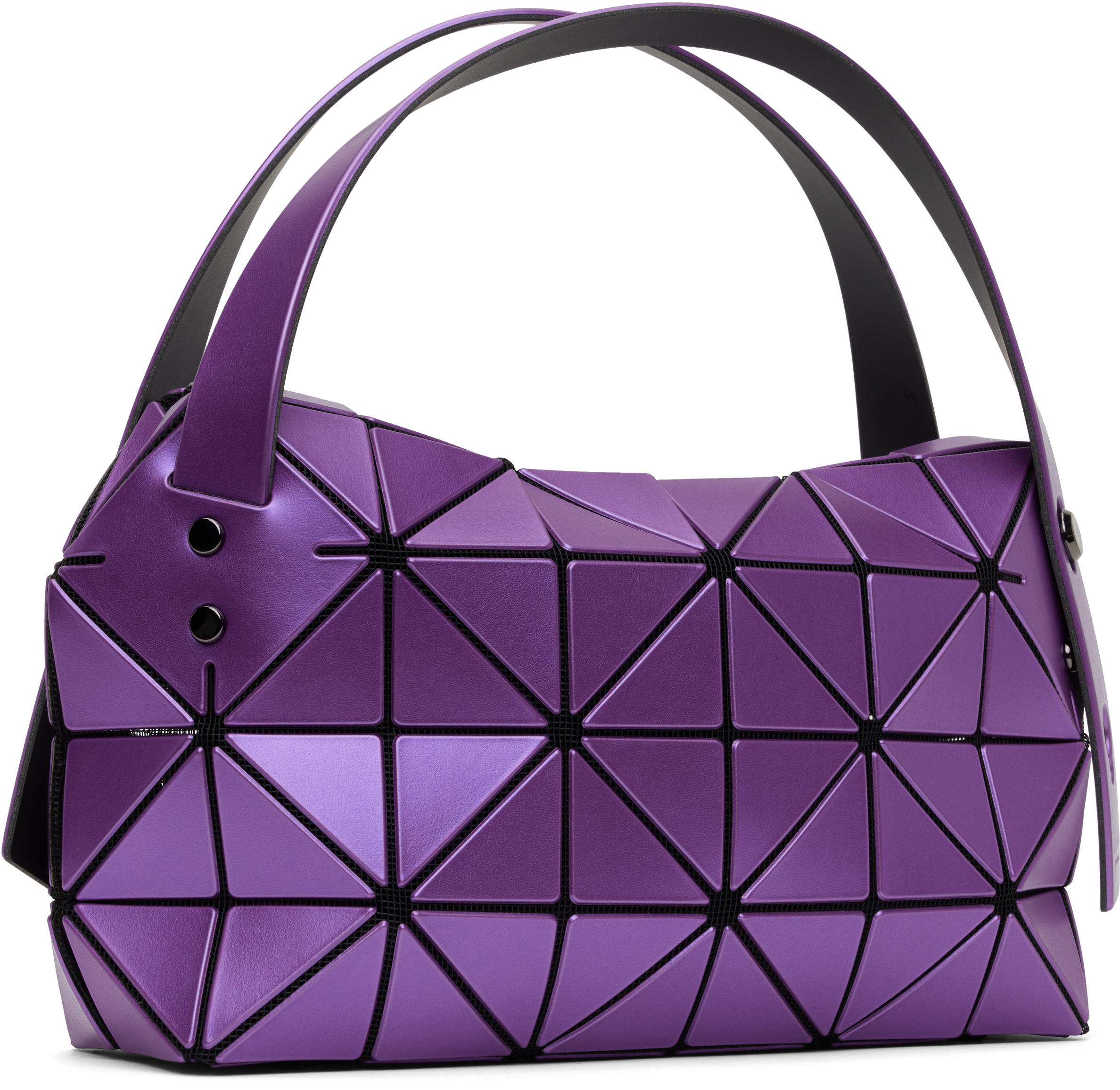 BAO BAO ISSEY MIYAKE Purple Boston Bag | MILANSTYLE.COM