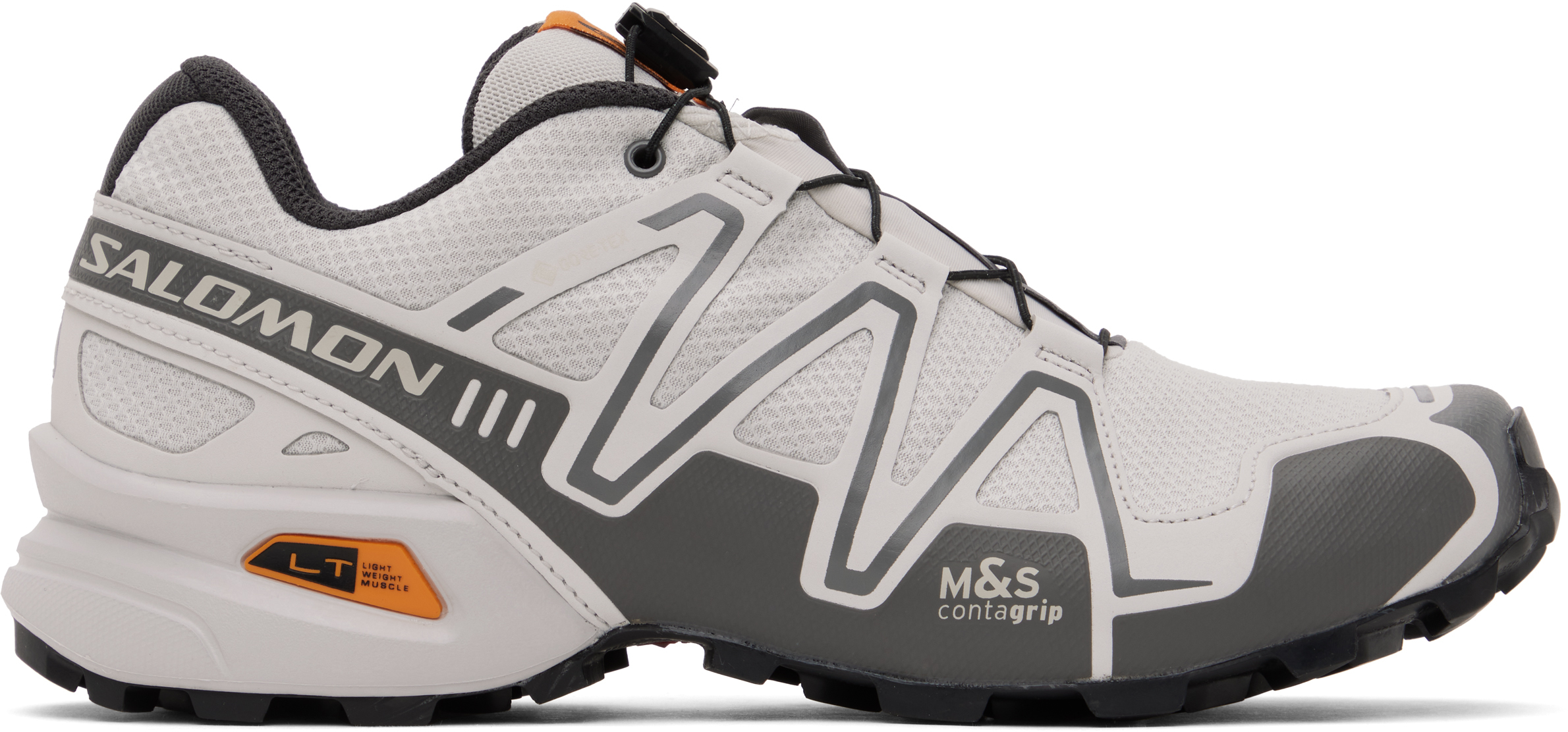 Salomon Gray Speedcross 3 GORE-TEX Sneakers | MILANSTYLE.COM