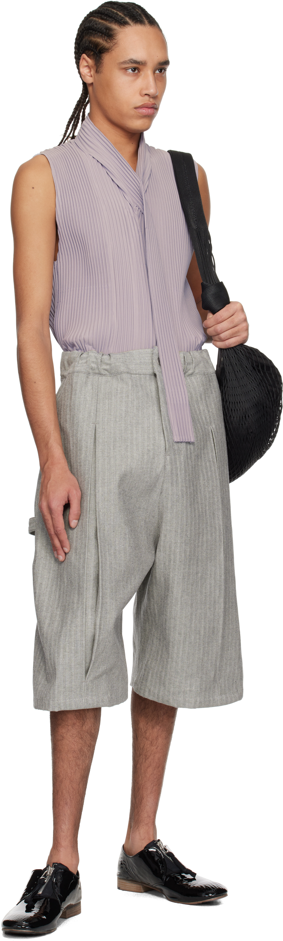 HOMME PLISSÉ ISSEY MIYAKE Purple Turbine Vest | MILANSTYLE.COM