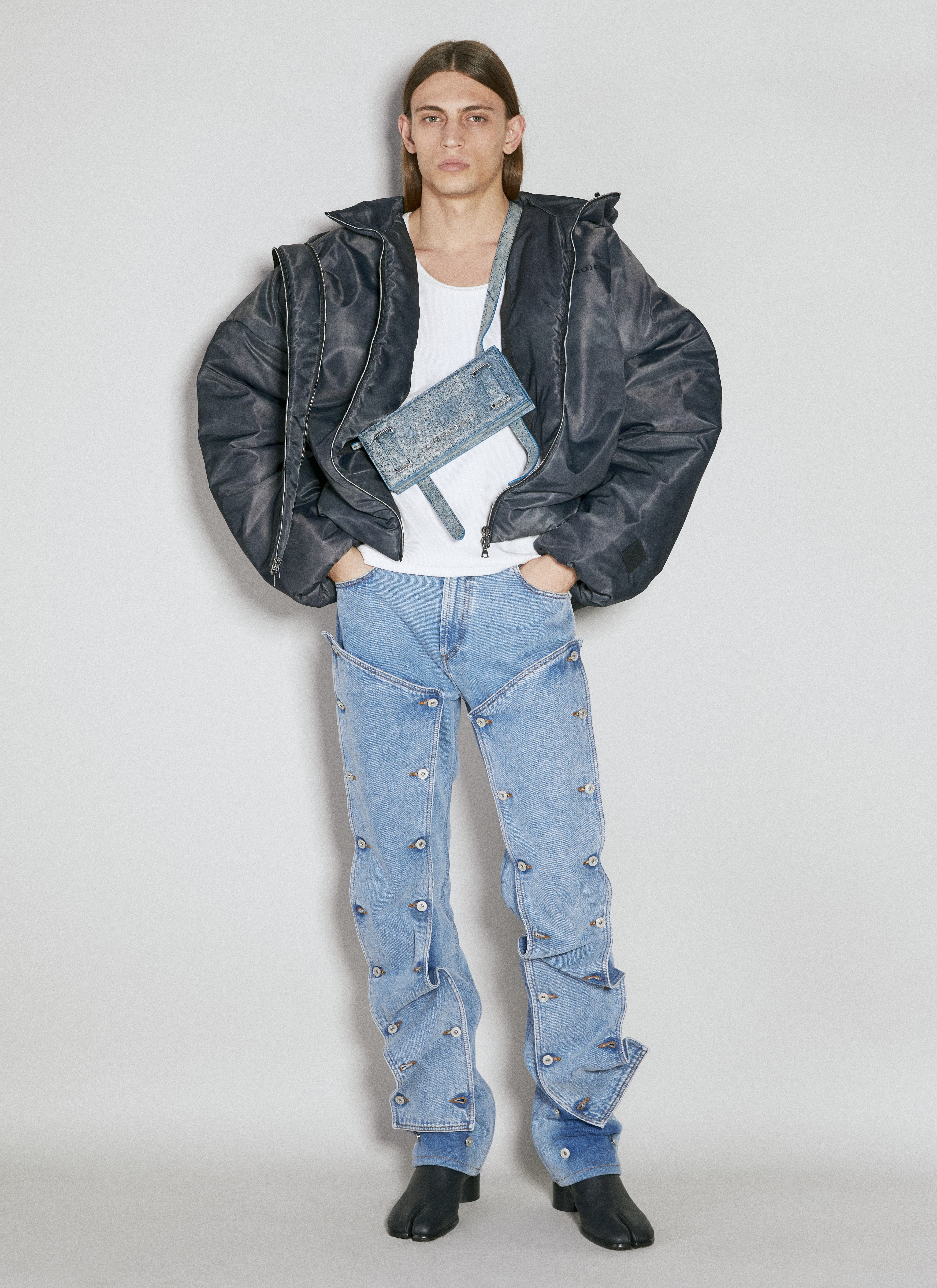 Y/Project Snap Off Jeans | Jeans Blue 27 | MILANSTYLE.COM