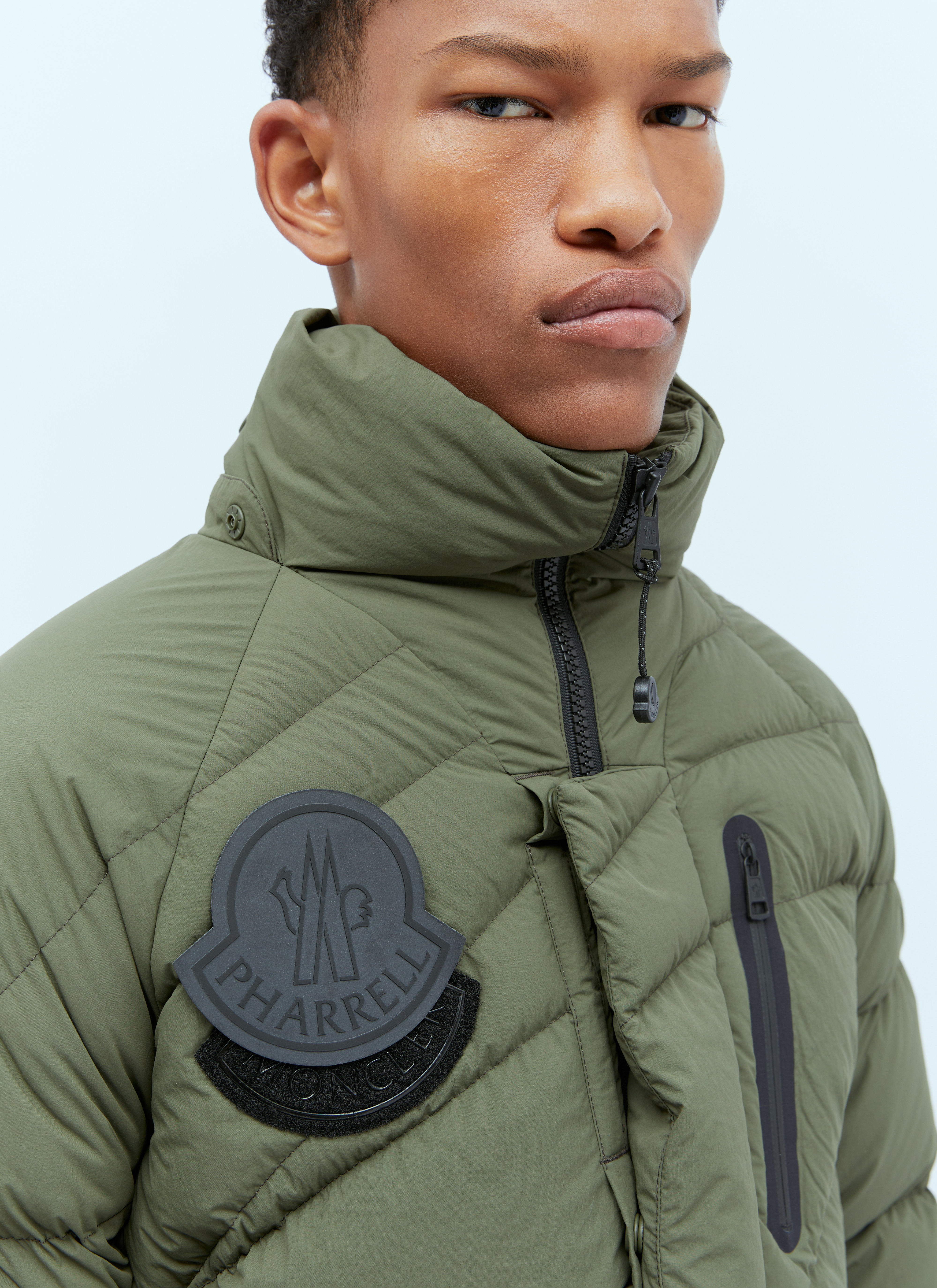 Moncler Pharrell Williams Chestnut Down Jacket | Man Jackets Green