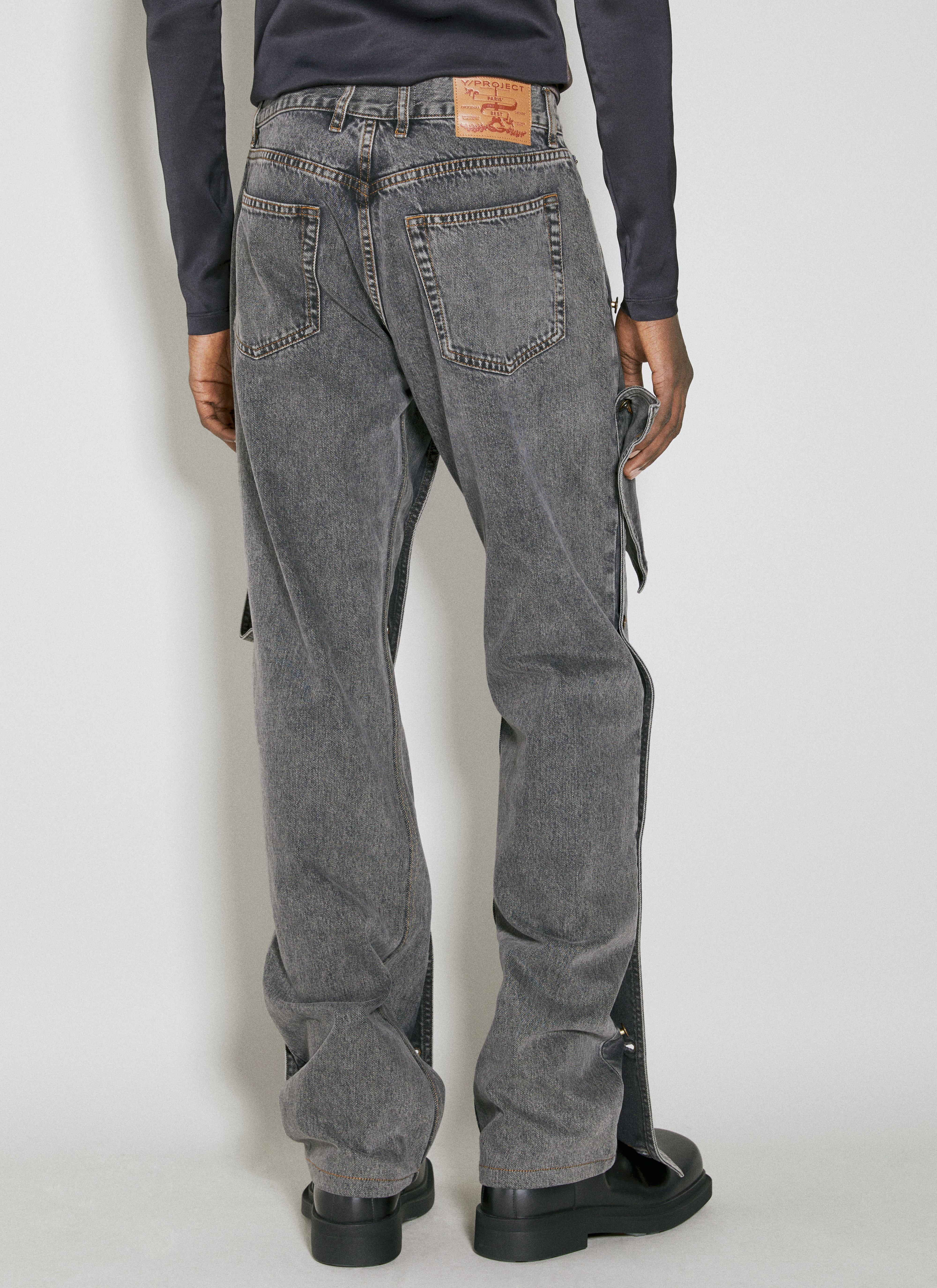 Y/Project Evergreen Snap Off Jeans | Man Jeans Dark Green 32