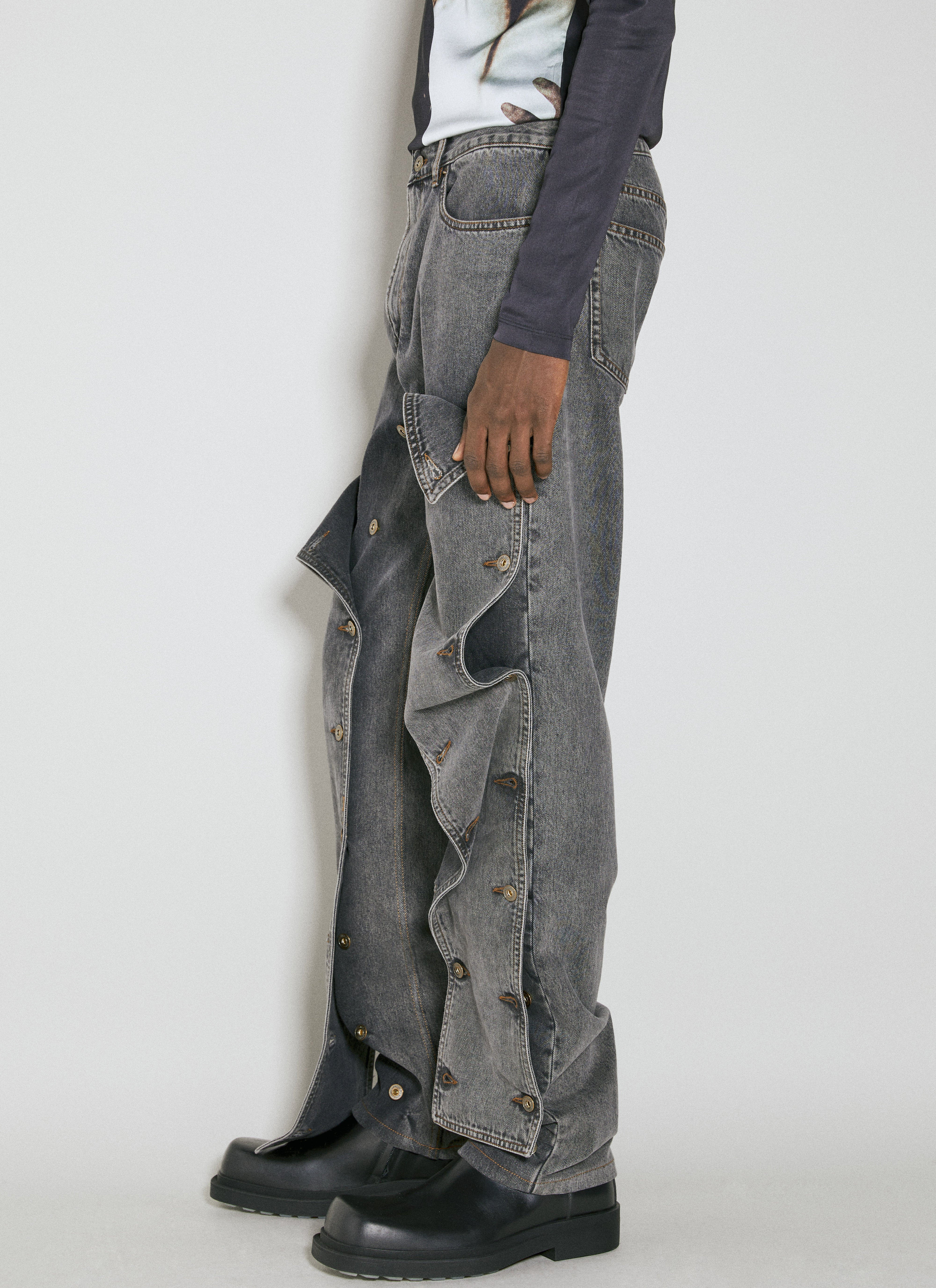 Y/Project Evergreen Snap Off Jeans | Man Jeans Dark Green 32