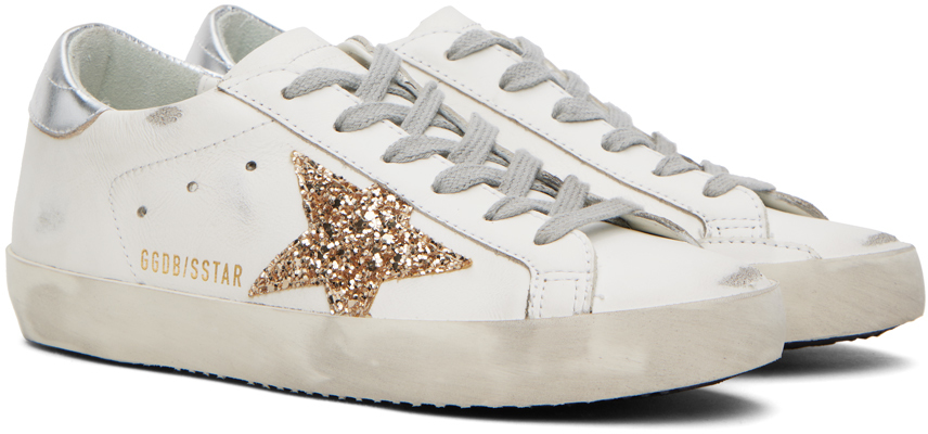Golden Goose SSENSE Exclusive White Super-Star Sneakers