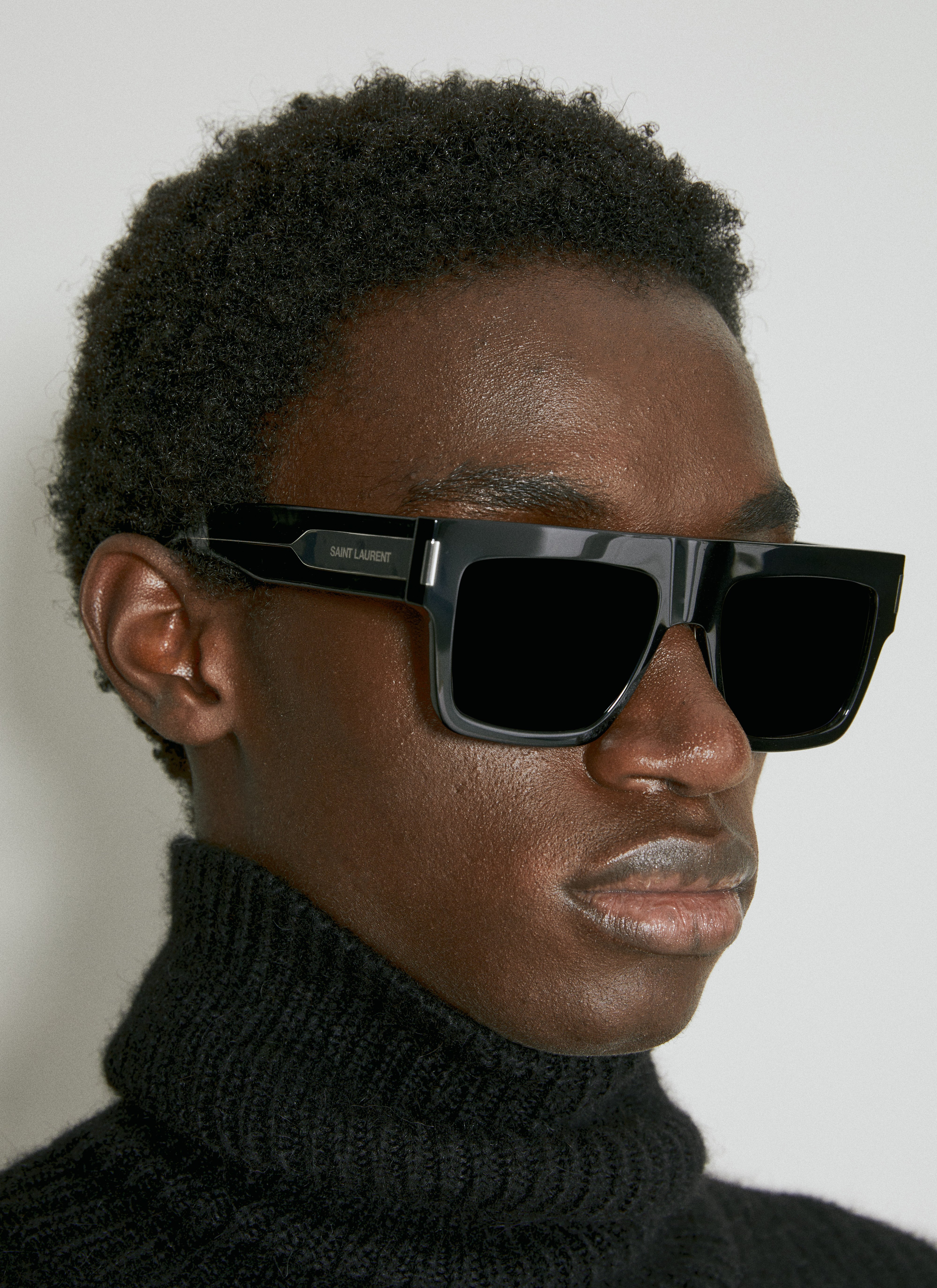 Saint Laurent Sl 628 Square Sunglasses | Man Sunglasses Black One