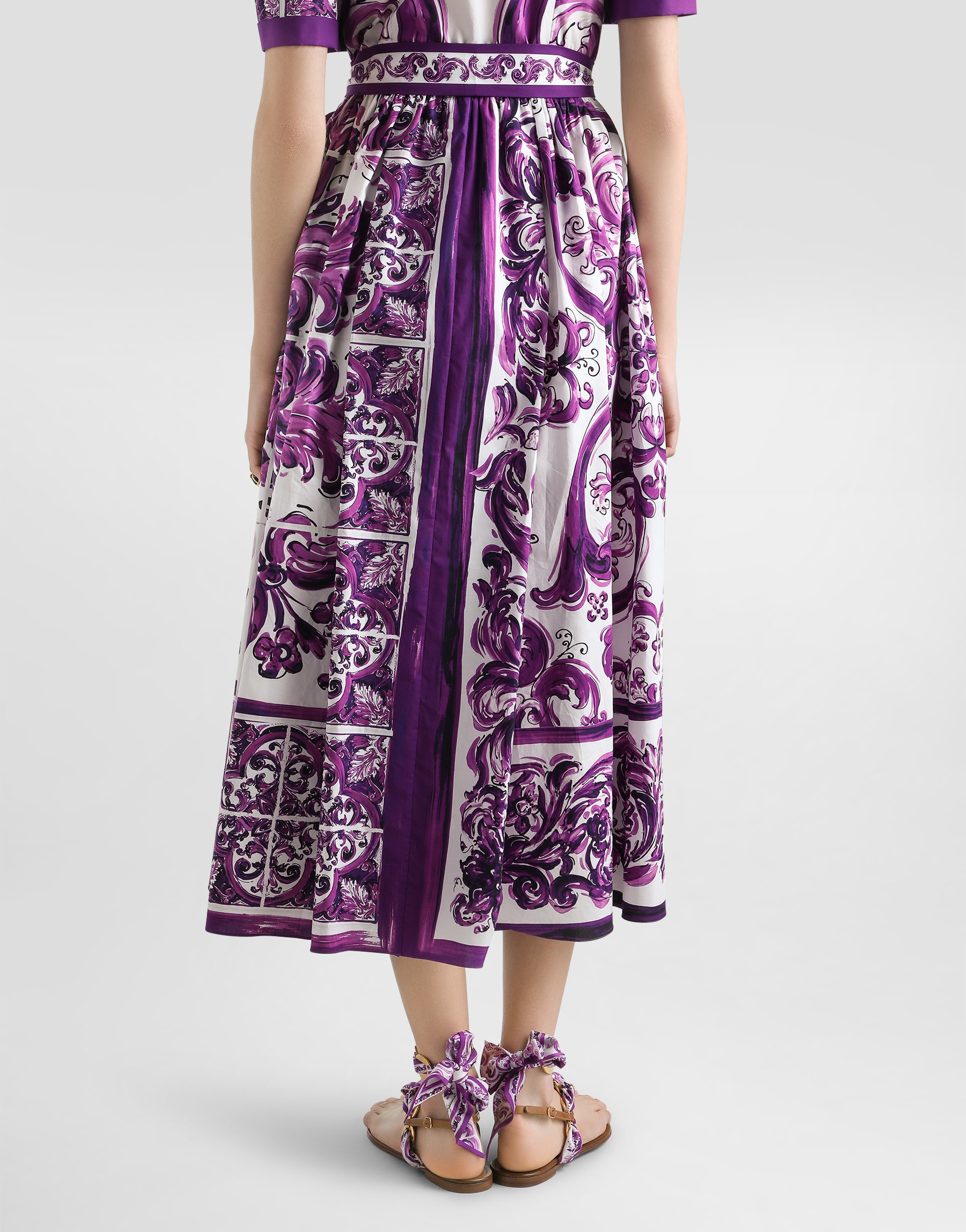 Dolce & Gabbana Majolica-print Poplin Shirt Dress | Woman Dresses Multicolor 44 | MILANSTYLE.COM Dolce & Gabbana Majolica-print Poplin Shirt Dress | Woman Dresses Multicolor 44 | MILANSTYLE.COM
