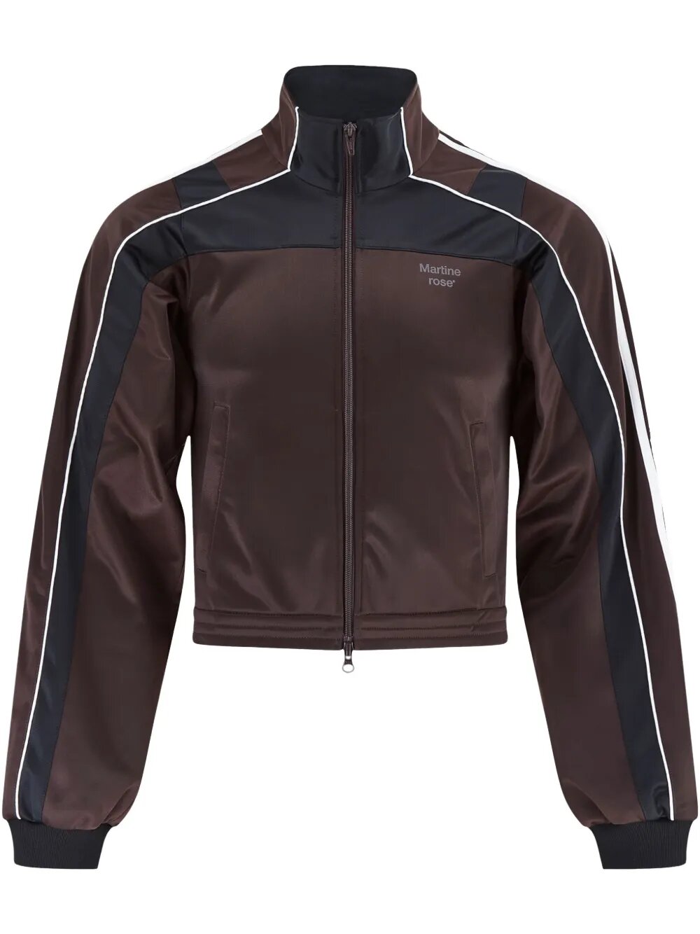 Martine Rose Shrunken track jacket | Brown | MILANSTYLE.COM